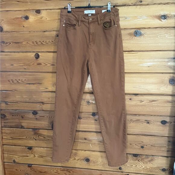 Judy Blue Slim Fit Brown Jeans Size 7/28 - Picture 1 of 6